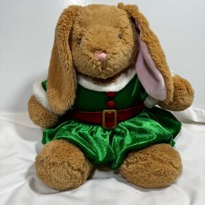 Build-A-Bear Workshop BABW Lil’ Bunny Rabbit Plush Christmas Collectible Retired